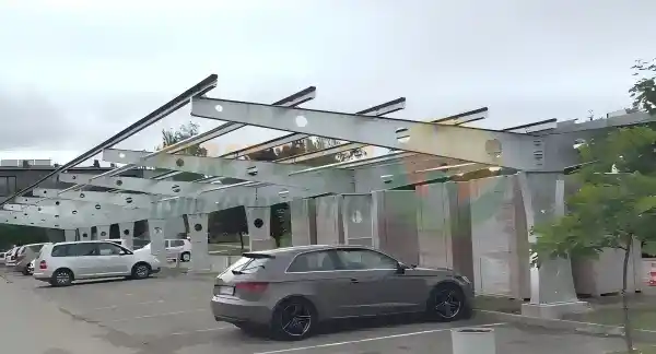 Matagumpay na Pagkumpleto ng European Double-Sided Solar Carport Project
