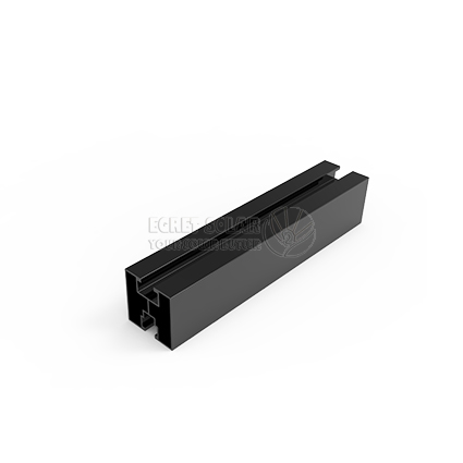 Aluminum Profile Panel Mounting Solar Black Rail 40X40mm