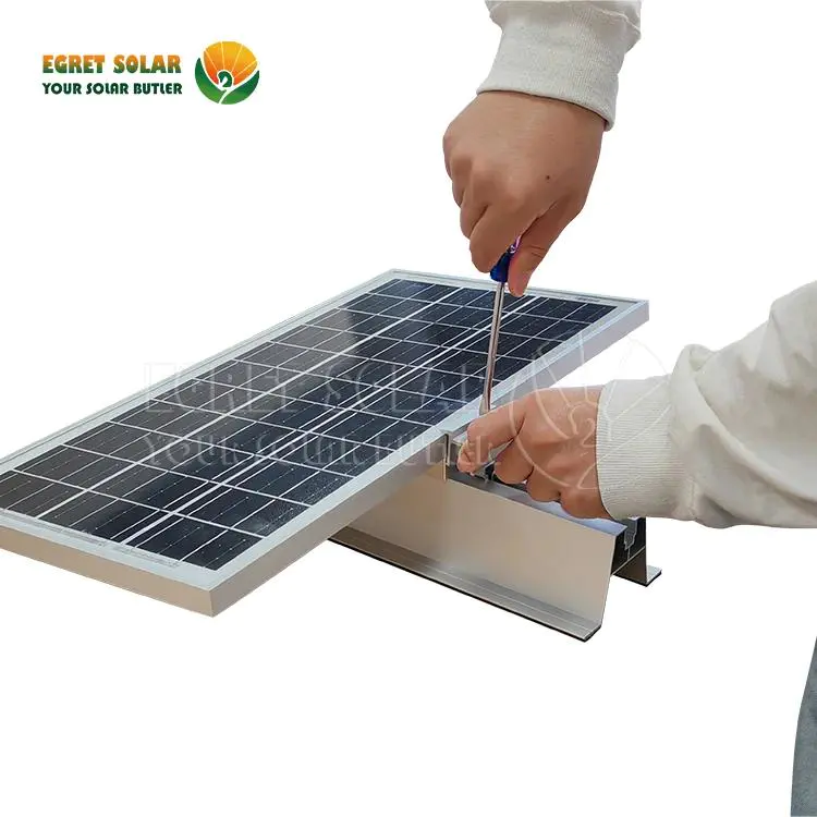 Mabilis na pag -install ng solar aluminyo maikling sistema ng tren