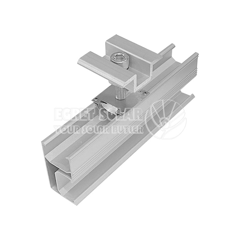 Solar Aluminum Rail 47B para sa Roof Mounting Bracket