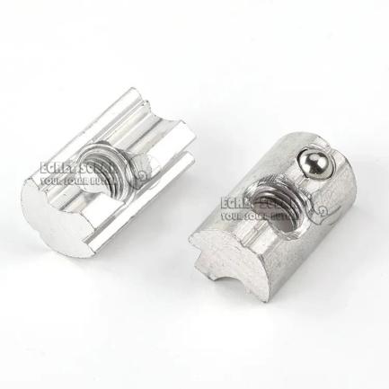 Solar Aluminum Sliding Block na May Spring Ball M8 Nut