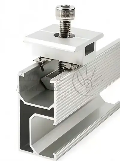 Solar Hollow Mid Clamp para sa PV Panel