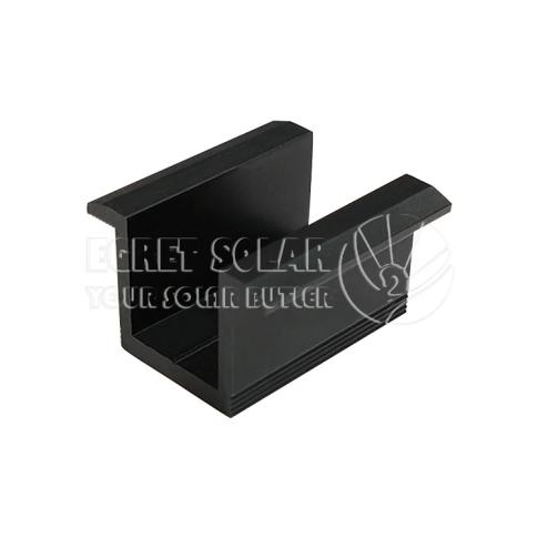 Solar Mounting Panel Mid Clamp na may Black Anodized